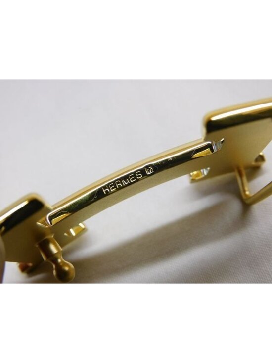 Hermes Constant Buckle Only Gold Color Logo 1 Hole Belt main image 5